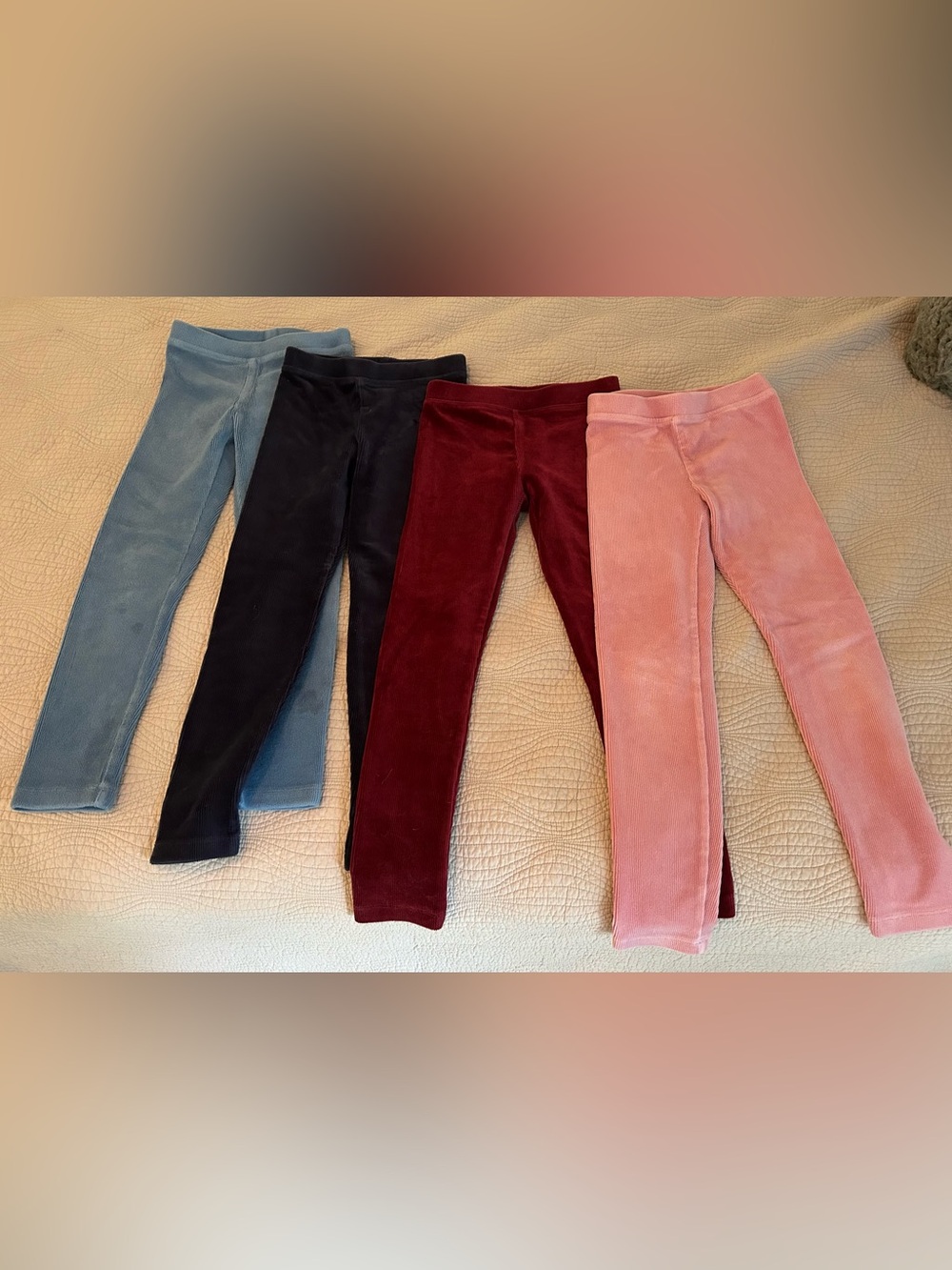 4-Pack Crewcuts Girls' Stretch Cozy Cord Leggings